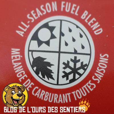 Le type de mélange de gaz dans une cartouche aura son incidence sur le fonctionnement du réchaud sur les saisons