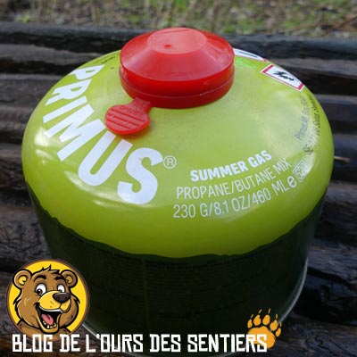Le mélange Summer gaz Primus des cartouches pour réchaud permet une fluidité des gaz en période chaude