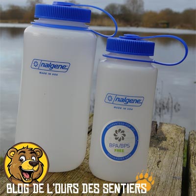 les gourdes hdpe en polyéthylène alimentaire de Nalgene sont plus légères et souples