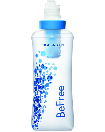 Gourde souple de filtration portable eau potable katadyn befree 60 cl