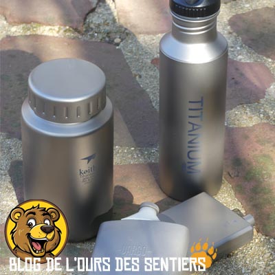 Certes chère à l'achat, la gourde en titane est robuste et non toxique tout en étant ultra léger pour randonner