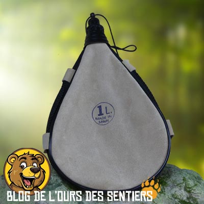meilleure gourde en peau de bête vintage