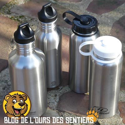 Durable et non toxique, la gourde inox reste l'un des meilleurs choix pour s'hydrater en randonnée