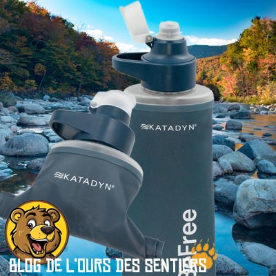 Souplesse et légèreté pour la gourde filtrante katadyn befree ac nouvelle sur le secteur de la randonnée