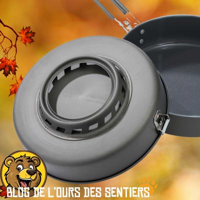 Certains produits de cuisson avec échangeur thermique ne sont compatibles qu'avec le réchaud gaz dédié, windburner MSR