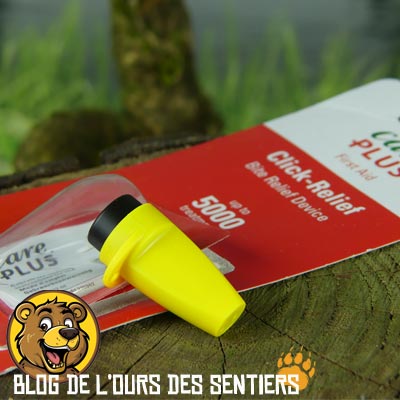 Relativement efficace, le click away care plus est un apaisant pour les démangeaisons de piqures d'insectes par décharges piezo électriques