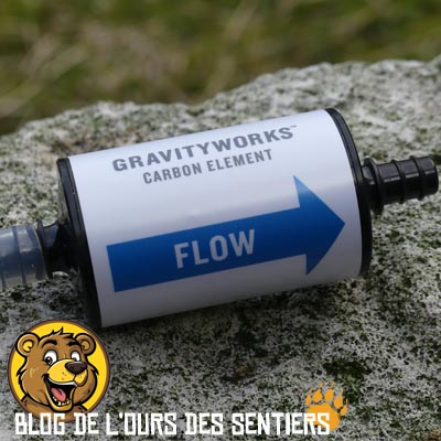 Le Cartouche charbon actif Platypus s'installe en sortie d'un filtre eau potable pour rendre l'eau saine de tous polluants chimiques