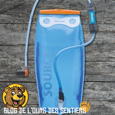 Poche Hydratation Source Widepac avec filtre paille Sawyer