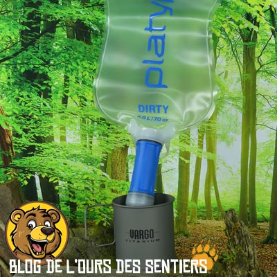 Le filtre quickdraw platypus est une solution de filtration ultra légere pour randonner