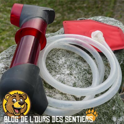 Avec sa cartouche filtrante à base de fibres creuses, le filtre pompe hyperflow msr est très léger pour le trek