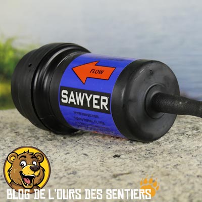 Vue du filtre gravité modulaire Point Zero Two Sawyer