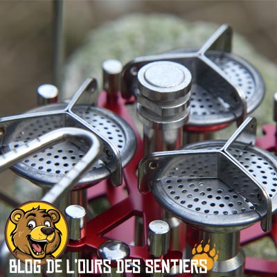 Le réchaud gaz camping Triple Power Origin Outdoors comporte trois bruleurs gaz puissants