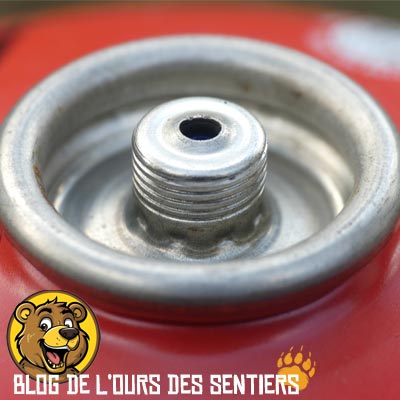 la valve de filetage EN417 sur cartouche gaz pour réchaud permet 
