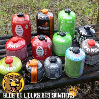 Le meilleur choix d'un réchaud au gaz pour randonner, c'est choisir le type de cartouches le plus adapté