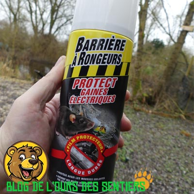 les sprays bardhal anti rongeur à base d'huiles essentielles est très efficace sur les cables électriques des moteurs de camping car