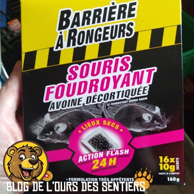 meilleur raticide du marché, rapide et efficace, barriere à rongeurs souris foudroyant avoine décortiqué