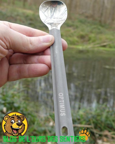 Ultra légère pour randonner, Cuillère Long manche titane Optimus