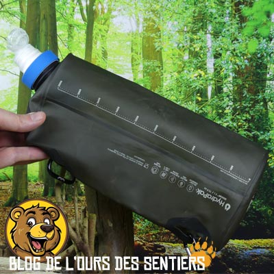 Hydrapak propose un filtre fibres creuses pour sa gamme de bouteilles souples flux ultra légères