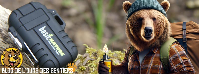 Test briquet tempete plasma electrique arc usb basic nature de survie bushcraft