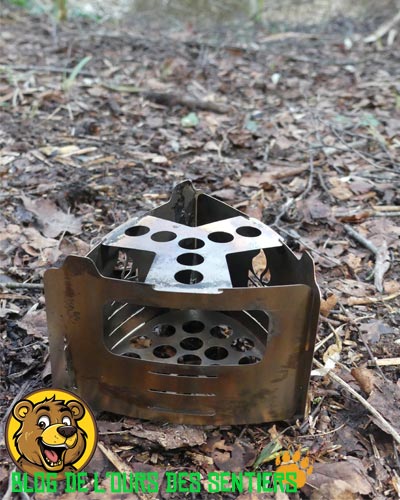 meilleur rechaud bois pliant de randonnée ultra légère, le bushbox ultralight est la réponse des bivouacs nomade