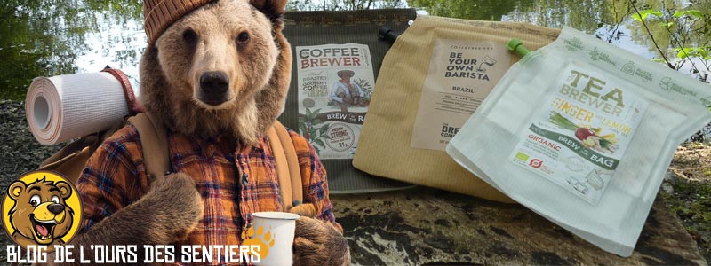 Le fabricant the brew company propose des sachets de café et thé façon presse café français prêts à l'emploi pour randonner et voyager