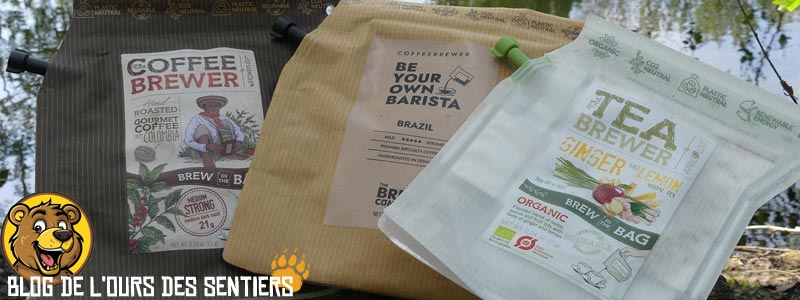 Test de café en sachet coffee brewer par l'ours des sentiers, le blog des randonneurs