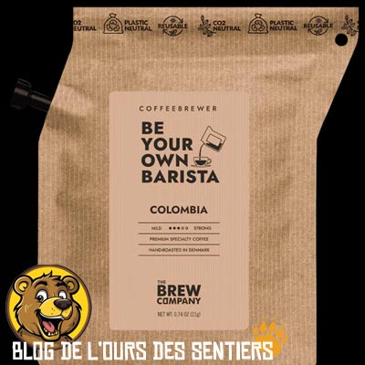 Sachet de café moulu avec cafetière presse café française filtre intégré the Brew Company