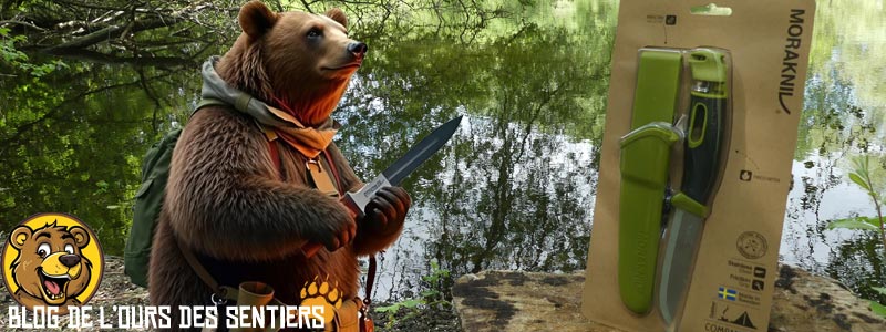 Le blog de l'ours des sentiers donne son avis sur le poignard morakniv companion spark avec firesteel