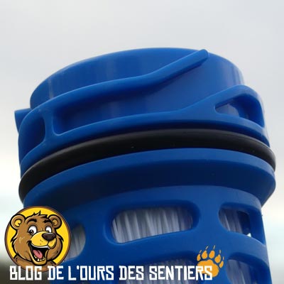 La cartouche filtrante du bouchon filtrant DayCap Platypus est robuste et évite des casses au changement de cartouche