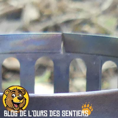 Quelques finitions me semblent peu abouties sur le réchaud en titane EBY257 Everniew