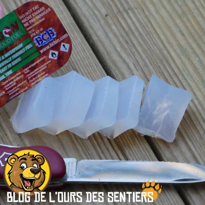 les tablettes de gel éthanol bcb sont séccables à volonté pour un dosage précis de ses besoins