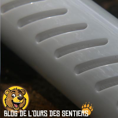 Les fibres creuses de la cartouche filtrante de la gourde GO Série sont protégées par une coque en plastique robuste