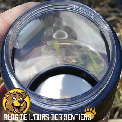 Dommage que le volume utile de la gourde UV Origin Outdoors ne soit pas plus important