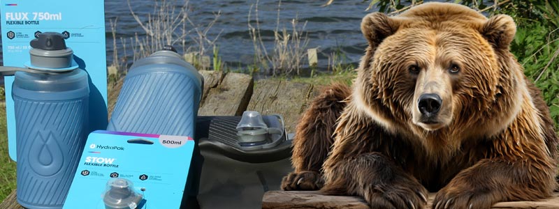 Souples et ultra légères, le blog de l'ours des sentiers teste la gamme des gourdes Hydrapak et Stow idéales pour le trek