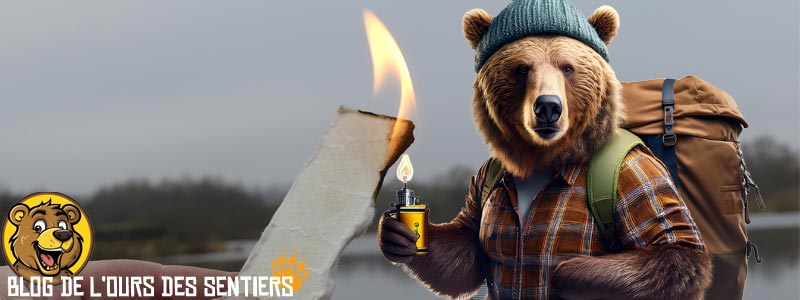 Les feuilles allume feu amadou bushcraft Hammaro permettent d'allumer votre réchaud bois sans risque car il est non toxique