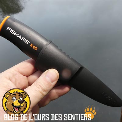 meilleur couteau universel randonnee bushcraft survie, le k40 fiskars lame inox 10 cm type suédois