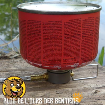 Le système de cartouche déportée lowdown msr ne permet pas d'utiliser une position inversée de la cartouche de gaz