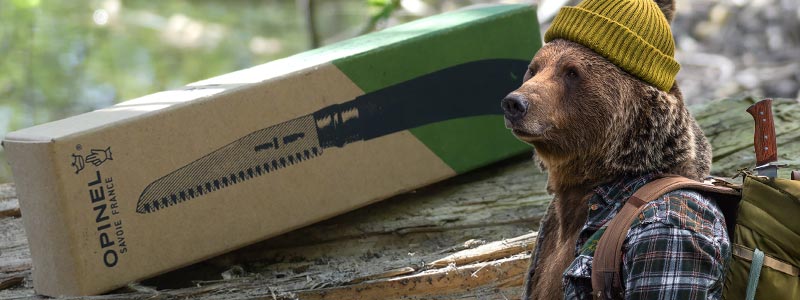 Test de la petite scie pliable n12 opinel par l'ours des sentiers le blog des randonneurs bushcraft qui donne son avis sur le materiel randonnée et bivouac bushcraft
