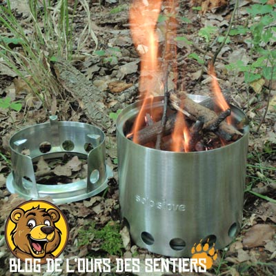 rechud bois solo stove lite pour le bivouac bushcraft