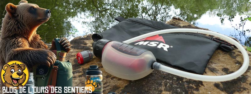 Avis filtre pompe trailshot MSR par l'ours des sentiers, le blog des randonneurs baroudeurs et voyageurs