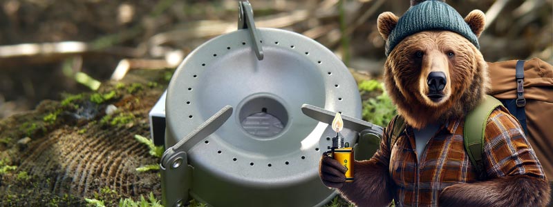 méilleur réchaud alcool liquide et solide esbit, Test du réchaud Multi Combustible en Titane TRIAD Vargo par l'ours des sentiers