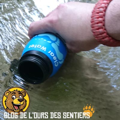 grace aux nano alumines, les élements pathogènes virus, bactéries sont éliminés de l'eau filtrée par la gourde water to go